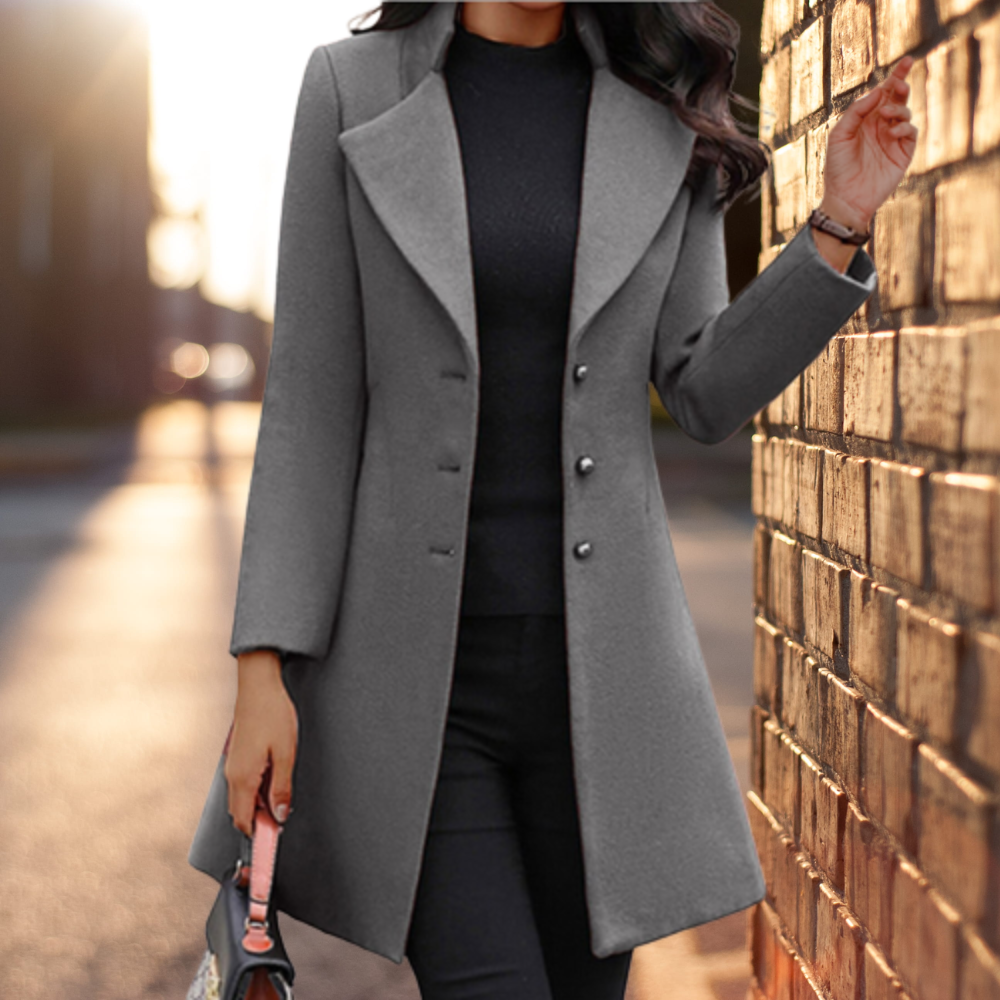 Rowan - Elegante stevige lange jas