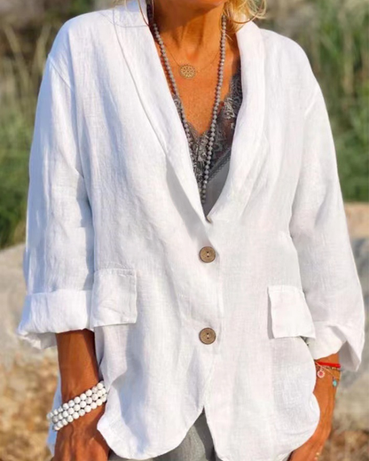 Effen jasje met revers