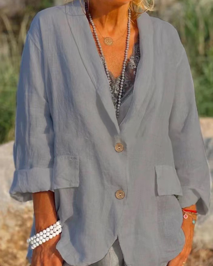 Effen jasje met revers