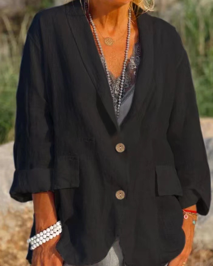 Effen jasje met revers