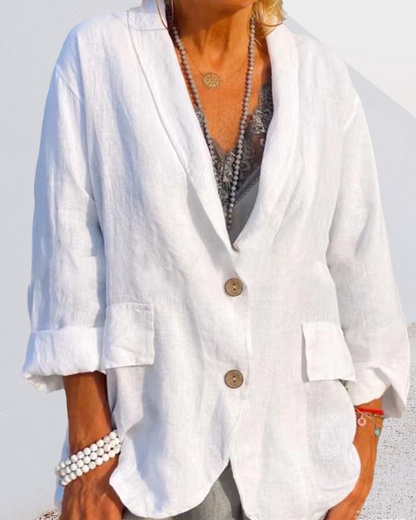 Effen jasje met revers