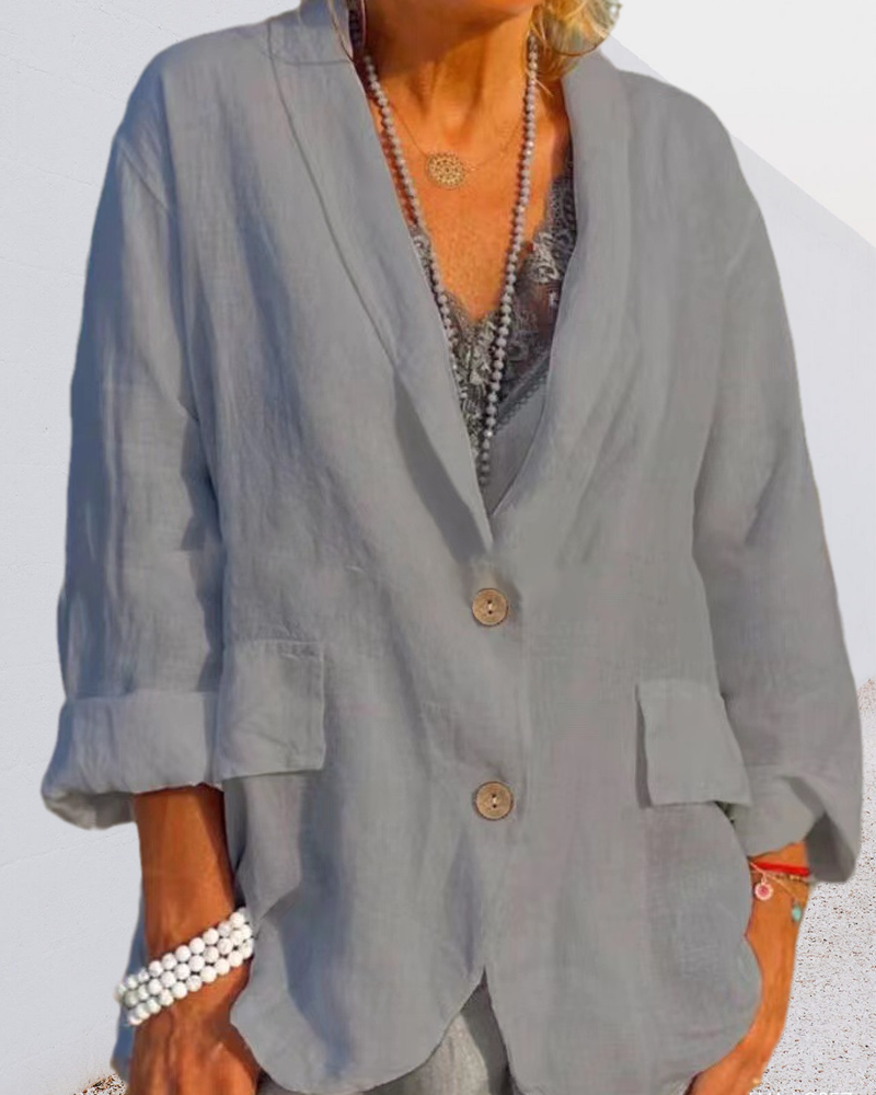 Effen jasje met revers