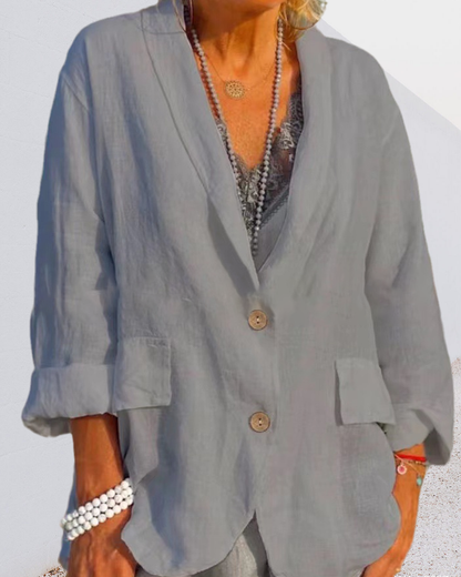 Effen jasje met revers