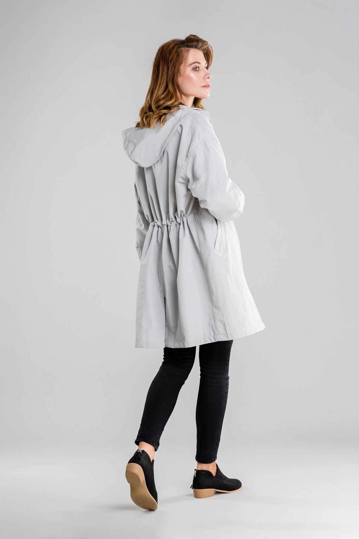 Pamela - Waterdicht windjack met capuchon in oversized regenjack
