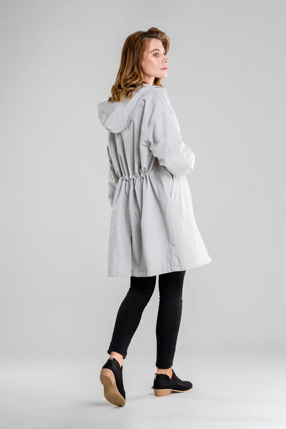 Pamela - Waterdicht windjack met capuchon in oversized regenjack
