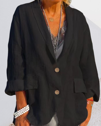 Effen jasje met revers