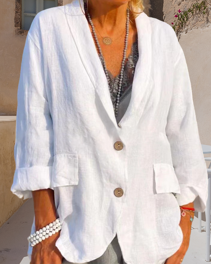 Effen jasje met revers