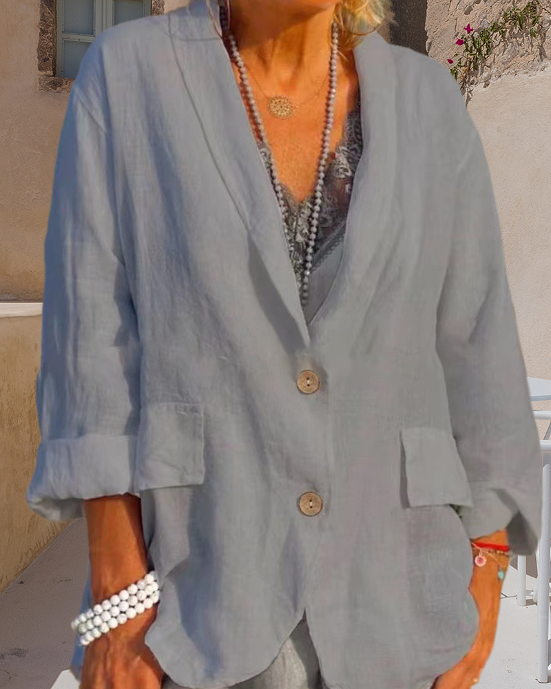 Effen jasje met revers