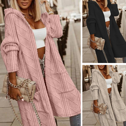 Roline - Het nieuwe casual lange vest met capuchon