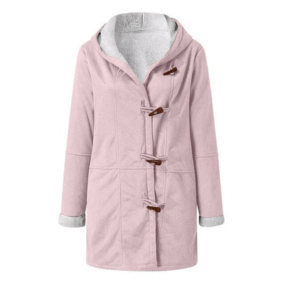 Isabella - Casual fleece gevoerde jas met capuchon