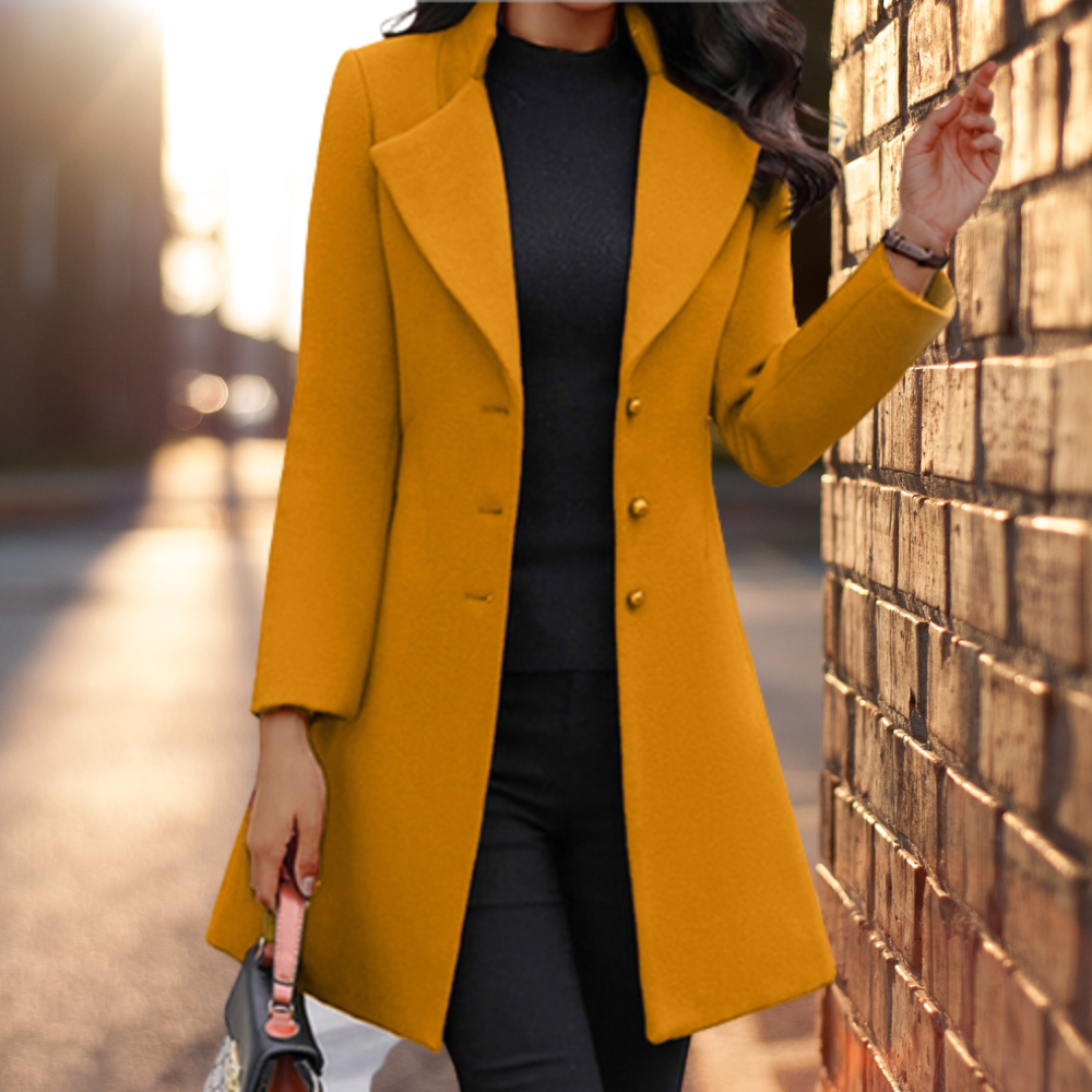 Rowan - Elegante stevige lange jas