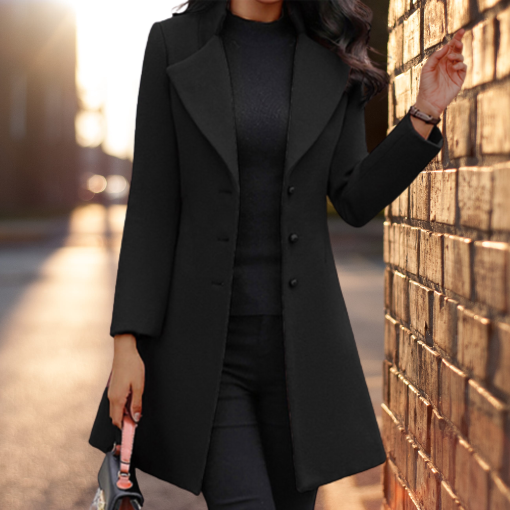 Rowan - Elegante stevige lange jas