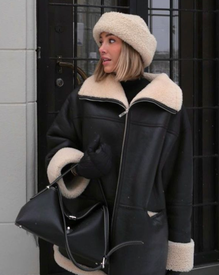 Viktoria - Modieus leren jack