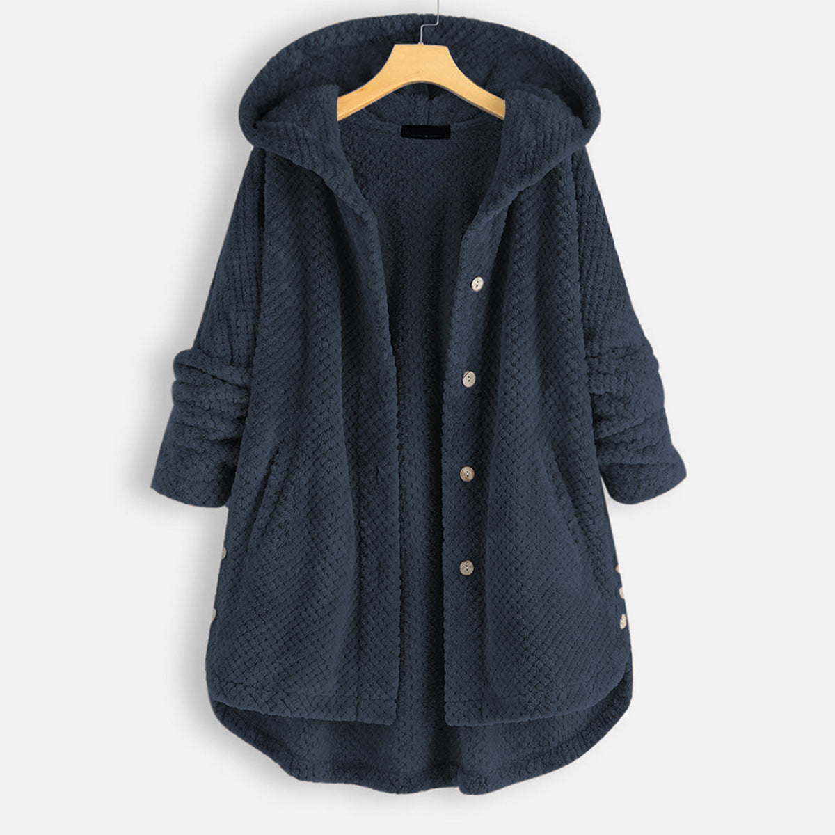 Renvas - Omkeerbaar winterjack van fleece met capuchon