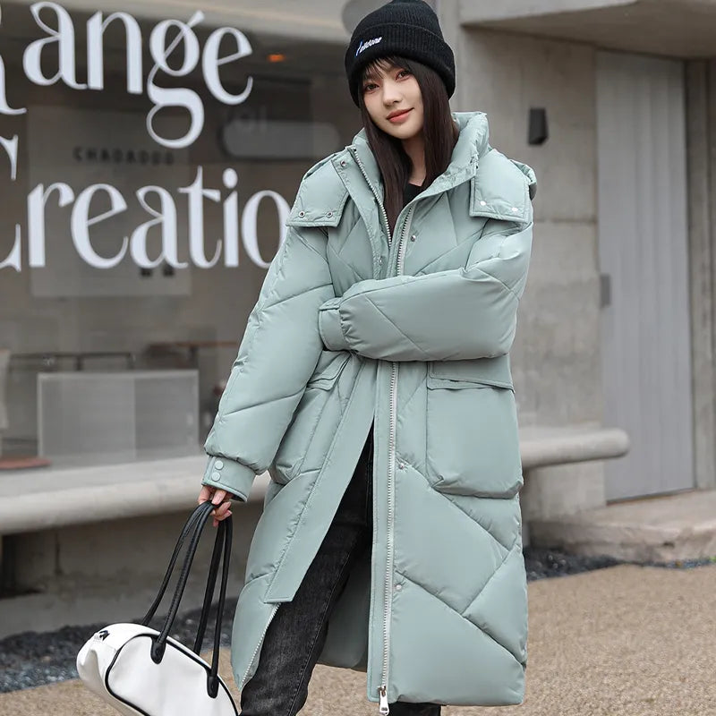 Saffiyah - Stijlvolle jas van ruitvormig gaas, los