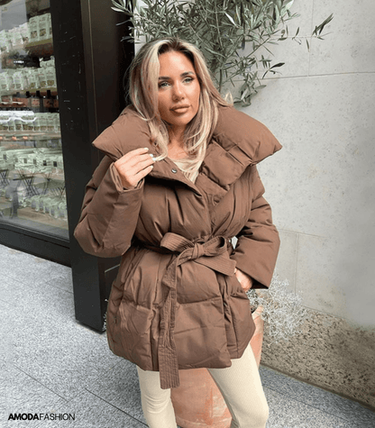 Lange pofjassen met tailleband