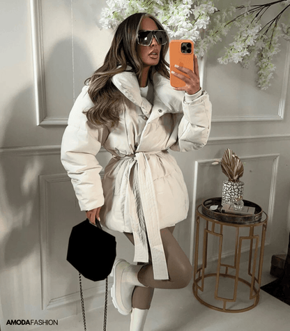 Lange pofjassen met tailleband