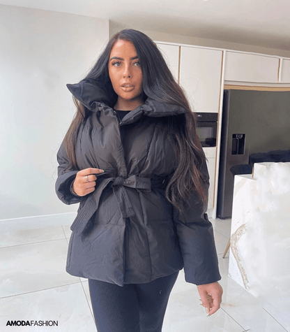 Lange pofjassen met tailleband