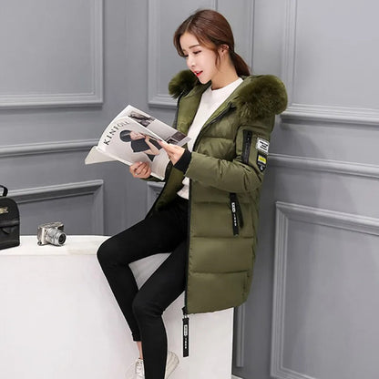 Krisey - Winterjassen parka's halflang met capuchon